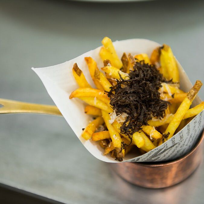 Pommes auf die andere Art im Burghotel Staufeneck.