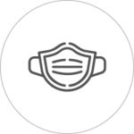 Hygienemaßnahme Maske tragen im Burghotel Staufeneck.