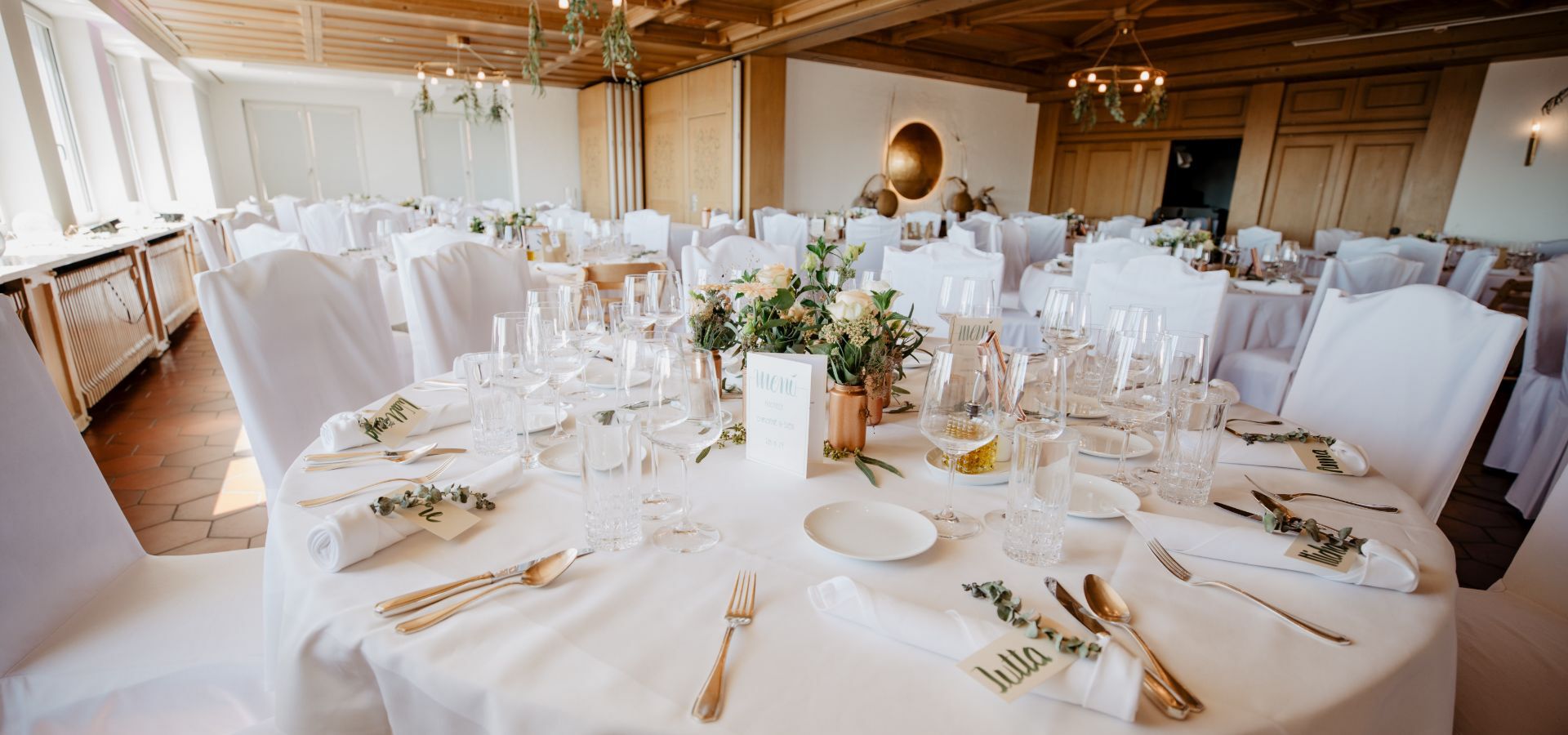 Feiern mit bis zu 140 Personen im Bankettsaal.