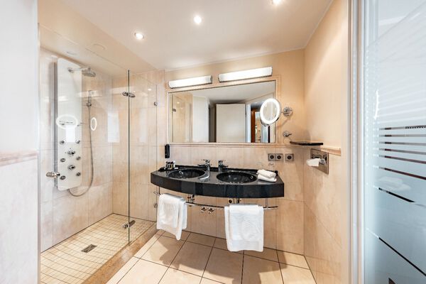 Doppelzimmer im Burghotel Staufeneck