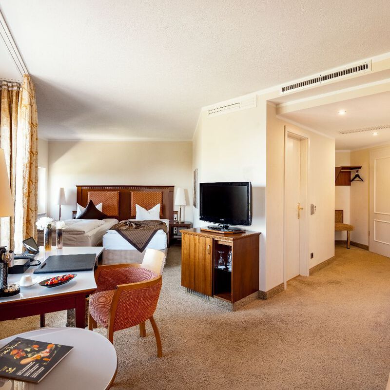 Premium Doppelzimmer im Burghotel Staufeneck.